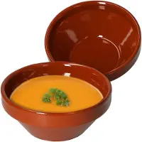 MamboCat Set van 2 soepkommen van klei 15cm - 99540