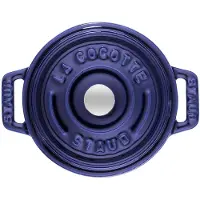 Staub mini braadpan - cocotte 10cm, 0,25L, blauw