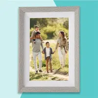 Pora&co Digital Photo Frame 10 inch Silver / White