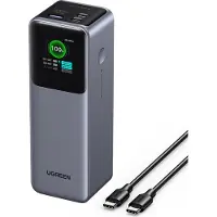 UGREEN PB722 25.000 mAh 200 W powerbank met snellaadfunctie, 2x USB-C