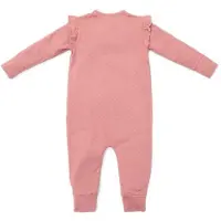 Little Dutch boxpak met ruches roze Meisjes Katoen Ronde hals Effen - maat 74