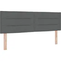 vidaXL Boxspringbed met matras, donkergrijs, 200 x 160 cm, gestoffeerd