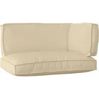 vidaXL Pallet Kussen Set 3 pcs Beige Oxford Stof