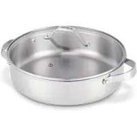 Beka Cicla Sauteerpan - Hapjespan Ø 28cm - met Deksel uit glas - Gerecycleerd RVS - PFAS-vrij - 2 stevige handvaten - Geschikt voor inductie & vaatwasser