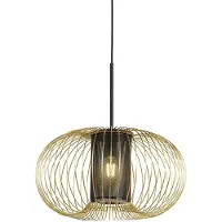 QAZQA Design hanglamp goud met zwart 50 cm - Marnie