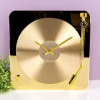 Invotis RECORD CLOCK GOLD van