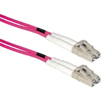 Goobay LC/UPC Duplex optical fiber kabel | OM4 | LSZH | paars | 20 meter