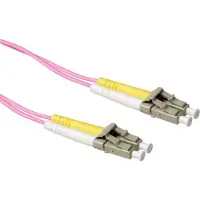 ACT RL9702 Glasvezel Patchkabel Duplex LSZH - LC/LC 50/125µm OM4 - 2 meter