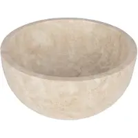 Differnz Boomer Waskom - 21x12cm - rond - Marmer - Beige