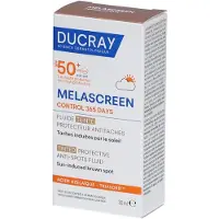 Ducray Melascreen Control 365 days | Getinte beschermende fluide Spf50+ | tegen pigmentvlekken 30 ml Vloeistof