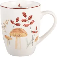 Clayre & Eef Mok 350 ml Beige Porselein Paddenstoelen