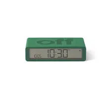 Lexon Flip Classic Wekker - ON OFF Door Middel van Flip - Touchwekker - groen