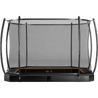 Avyna Trampoline Pro-Line FlatLevel 238 + Royal Class Veiligheidsnet Zwart