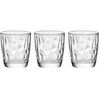 Bormioli Rocco 9x Stuks waterglazen/sapglazen 305 ml - Diamond - Drinkglazen -