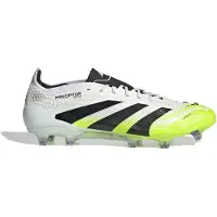 Adidas Predator Elite Gras Voetbalschoenen (FG) Wit Zwart Neongeel