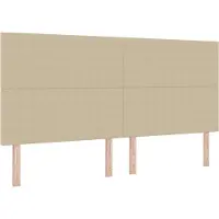vidaXL Hoofdbord Lichtgroen Grijs 200 cm Corduroy stof