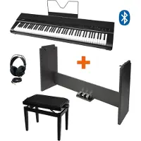 Medeli Digitale Piano SP201+ met onderstel en bank + Koptelefoon Zwart