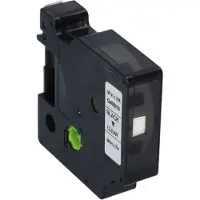 PrintAbout Huismerk Dymo 40910 (S0720670) Tape Zwart op transparant (9 mm)