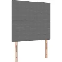 vidaXL Hoofdbord Lichtgrijs 90 cm Corduroy stof