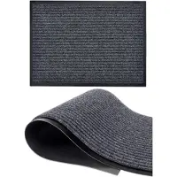 Luft Deurmat - Droogloopmat - Schoonloopmat - Voor binnen - 60 x 40cm - Anti slip - Zwart - - Vloermat - Doormat