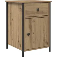 vidaXL Nachtkastje Artisan Eiken 40 x 42 x 60 cm Bewerkt hout