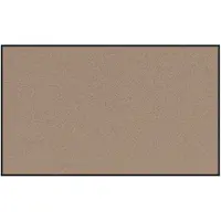 vidaXL Deurmat Beige en Zwart 90 x 150 cm 100% Polyamide