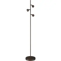 Masterlight 3-lichts vloerlamp Talana cacao bruin