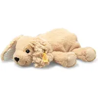 Steiff Floppy hond Lumpi lichtbruin liggend, 20 cm