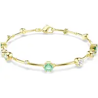 Swarovski Armband goud / groen
