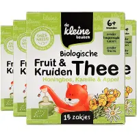 De Kleine Keuken 4x Bio Thee 6+m Honingbos Kamille Appel 19,5 Gr
