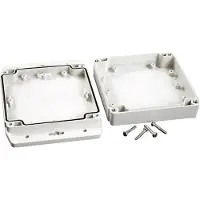 Hammond Electronics 1555N2F17GY Universele behuizing 120 x 120 x 37.2 Polycarbonaat Lichtgrijs 1 stuk(s)