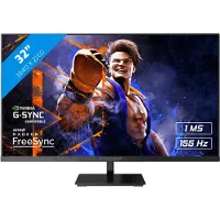 Raider 155Hz 4K ULTRA GAMING - 32 inch - 155Hz - 1 ms - 3840x2160 - 120Hz en 4K op PS5 Xbox series X/S - Zwart