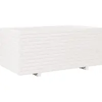 vidaXL Plantenbak 110x60x49,5 cm massief grenenhout wit