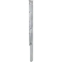 Alberts 970093 Hekpalen met platijzer, thermisch verzinkt, lengte 3000 mm, 60 x 40 mm