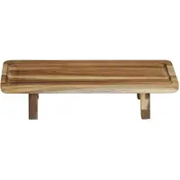 Alpina Serveerplank Acacia 30,7x15,5x6,5cm FSC Bruin bruin Hout Serveerplank