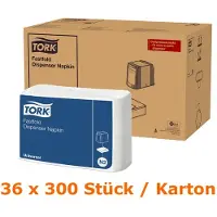 Tork N2 dispenserservet 24x30cm 1-laags wit 25x30 cm ds à 10800 stuks (10933)