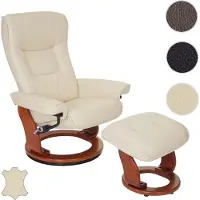 Robas Lund Furniture Relaxfauteuil Hamilton, crème; 83 cm x 85-110 cm x 105 cm, 64026CH5