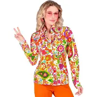Widmann Super 60s Peace And Flower Shirt Vrouw
