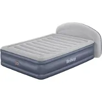 Bestway TriTech tweepersoons luchtbed met geïntegreerde elektrische pomp en LoungeLux hoofdeinde, afmetingen: 229 x 152 x 84 cm