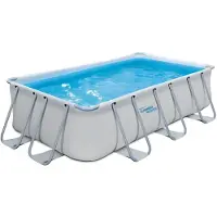 Summer Waves Zwembad Elite Rectangular Frame 400 X 200 X 100 cm + filterpomp