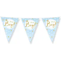 Paper Dreams Party Vlag It's A Boy Blauw blauw Kunststof Slinger