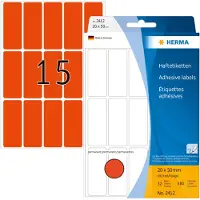 Herma Multipurpose-etiketten, 20 x 50 mm, rood, permanent hechtend, om met de hand te - 2 stuks