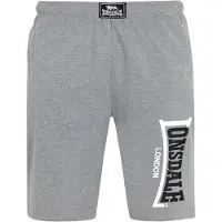 Lonsdale Broek 'Jam' grijs gemêleerd / zwart / wit