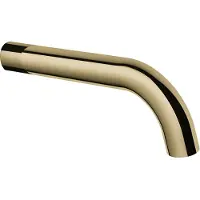 Hotbath Uitloop cobber 15 cm zwart gepolijst messing pvd