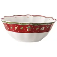 Villeroy & Boch Toy's Delight schaal 55 cl Wit-rood