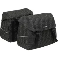 New Looxs Joli dubbele fietstas - mik adapter - waterafstotend - nomi black