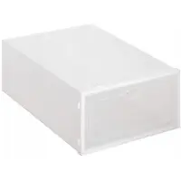 Springos Schoenenbox | Sneakerbox | Kunststof | Transparant | 1 Stuk | 33 X 23.5 X 13.5 CM