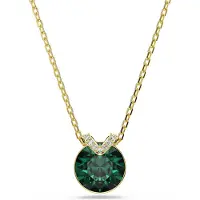 Swarovski Ketting goud / groen