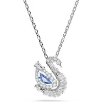 Swarovski Swan - Dames Ketting - Blauw & Zilver