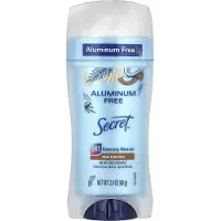 Secret Geheime aluminiumvrije deodorant voor vrouwen Kokosnoot 2,4 oz